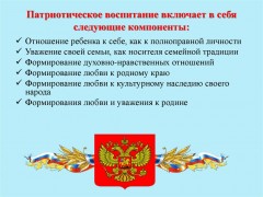 Информация по патриотическому воспитанию